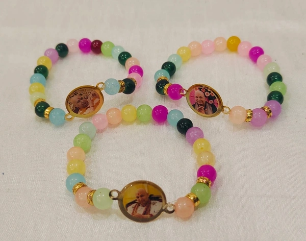 Jai Guruji Pack Of 10 Bracelets Multicolour - Free Size
