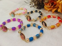 Jai Guruji Pack Of 10 Bracelets Marble Beads - Free Size