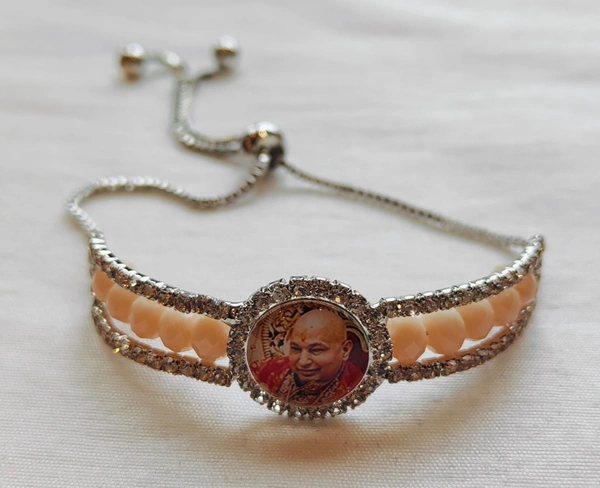 Jai Guruji Premium Tennis Bracelet  - Free Size
