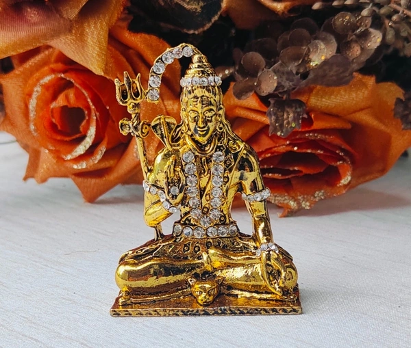 Shiva Statue - Gold
