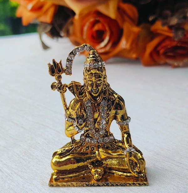 Shiva Statue - Gold