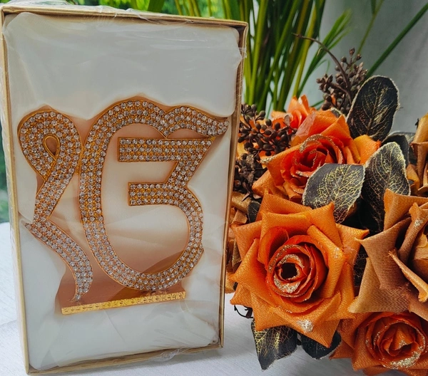 Ek Onkar Metal Stand - Gold