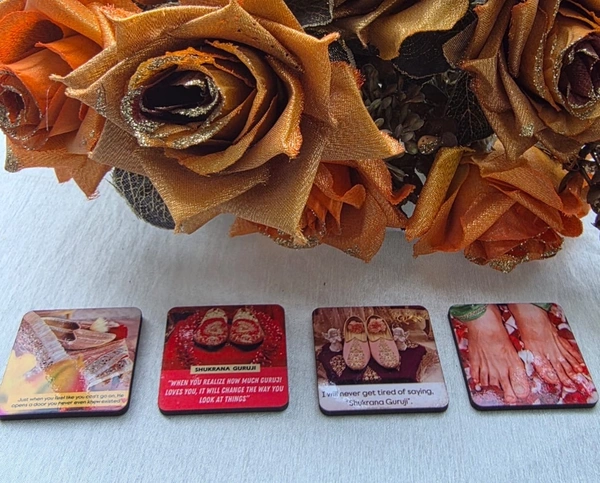 Jai Guruji Fridge Magnet Pack Of 4 Pieces
