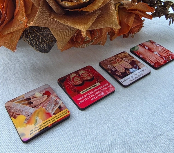 Jai Guruji Fridge Magnet Pack Of 4 Pieces