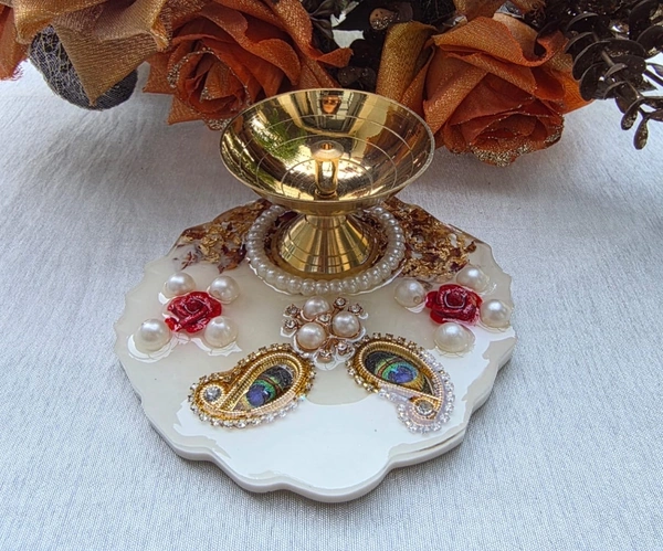 Jai Guruji Resin Jyot Stand