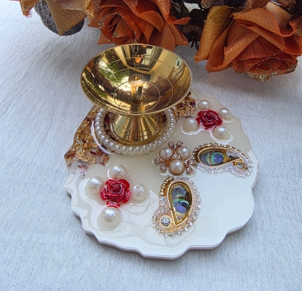 Jai Guruji Resin Jyot Stand