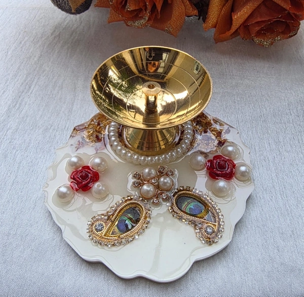 Jai Guruji Resin Jyot Stand