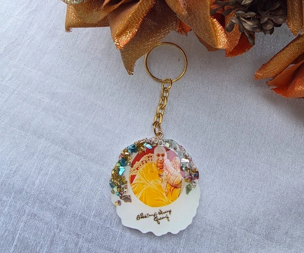 Jai Guruji Resin Key Ring