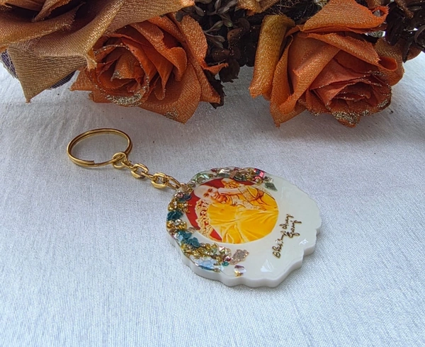 Jai Guruji Resin Key Ring