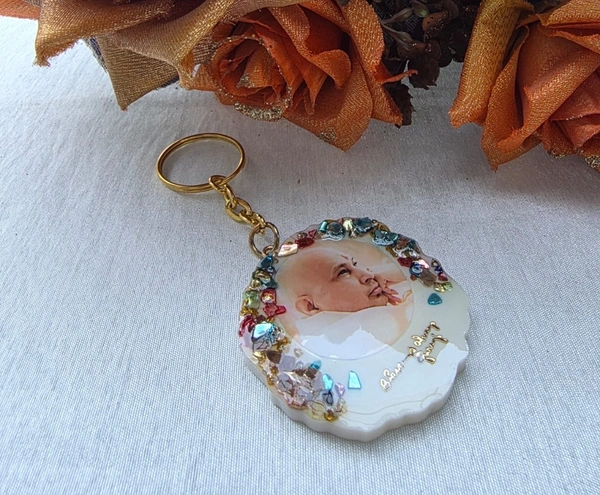 Jai Guruji Resin Key Ring
