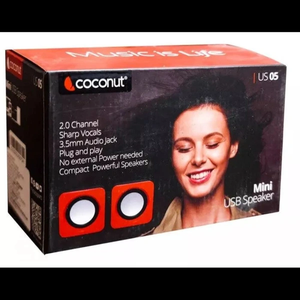 Coconut Speaker 2.0 US05 6w - Red