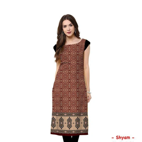 SM READYMADE GARMENT American Crepe Kurtis - Chocolatey, M 38 L40 XL 42 XXL 44 3XL 46 4XL 48
