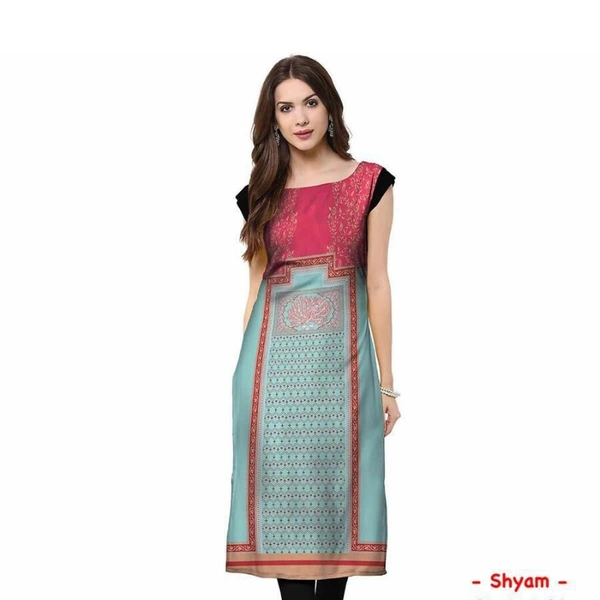 SM READYMADE GARMENT American Crepe Kurtis - Green, M 38 L40 XL 42 XXL 44 3XL 46 4XL 48