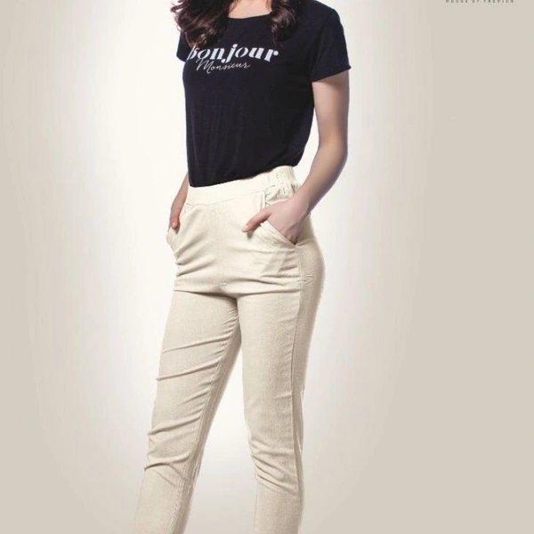 SM READYMADE GARMENT PRESENTS KIANA CIGARETTE COTTON XL SIZE PANTS A - 32 XL