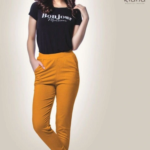 SM READYMADE GARMENT PRESENTS KIANA CIGARETTE COTTON XL SIZE PANTS A - 32 XL