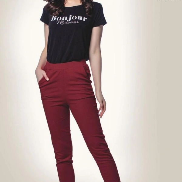 SM READYMADE GARMENT PRESENTS KIANA CIGARETTE COTTON XL SIZE PANTS A - 32 XL
