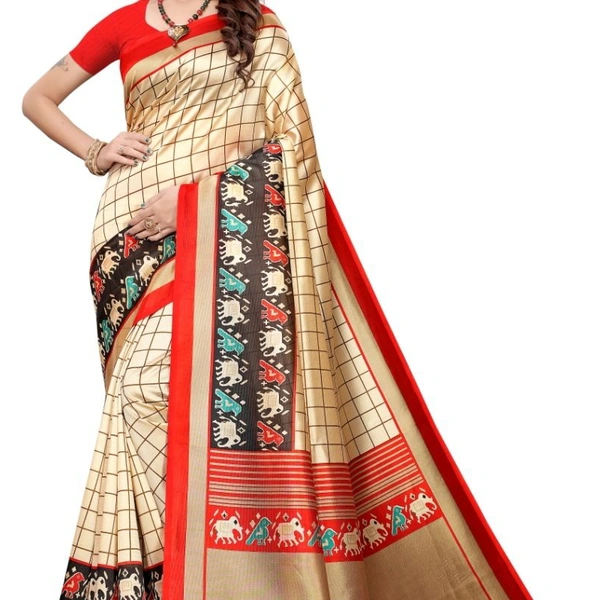 SM READYMADE GARMENT Presents SWEET DREAM KHADI SILK SAREES E - Red, Pink, Green, 01