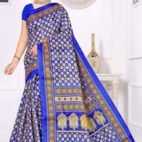 SM READYMADE GARMENT Presents SWEET DREAM KHADI SILK SAREES E - Red Blue Green, 01