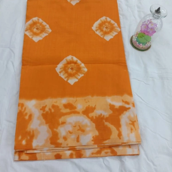 SM READYMADE GARMENT KAVERI LICHI SILK SAREE A - Yellow Red, 01