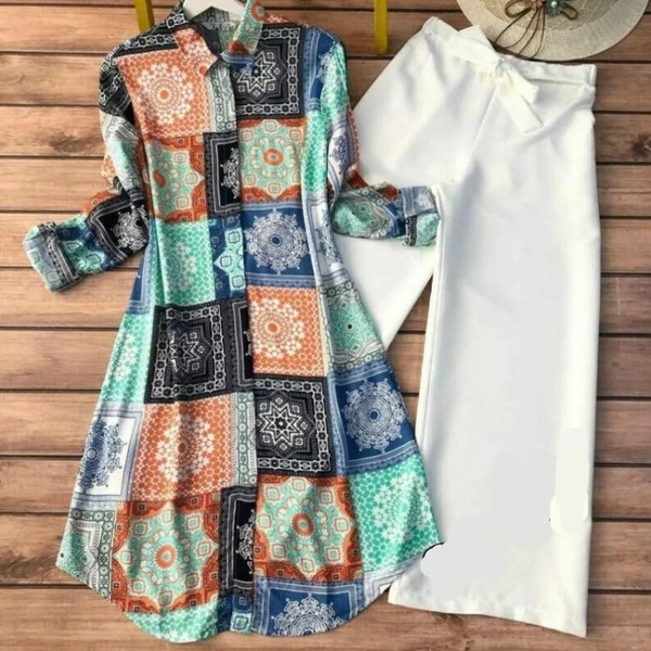 SM READYMADE GARMENT & CELEBRATION VOL 4 CELEBRATION VOL 4 COTTON TOP WITH PLAZO B26 MAY 2021 - Multicolor, M-38, L-40, XL-42, XXL-44