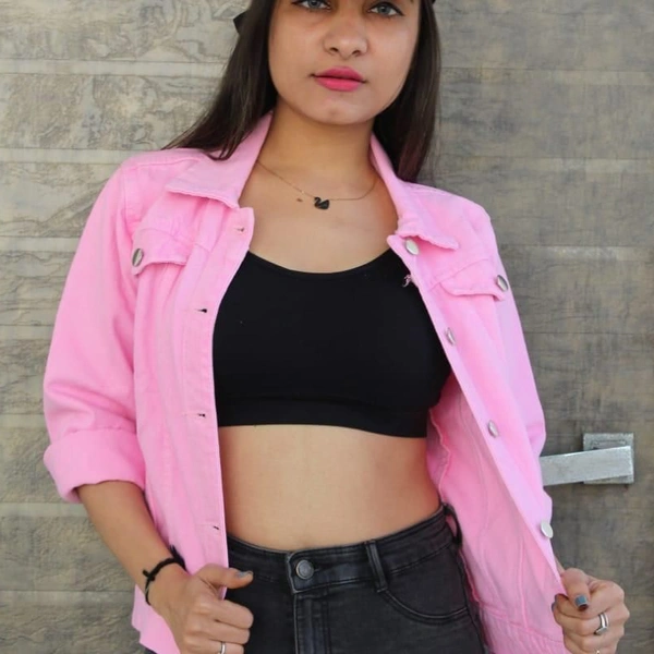 SM READYMADE GARMENT SWARA DENIM JACKETS B - Size - Free...28 to 32 inches, Various Colours