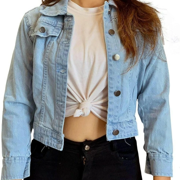 SM READYMADE GARMENT SWARA DENIM JACKETS B - Size - Free...28 to 32 inches, Various Colours