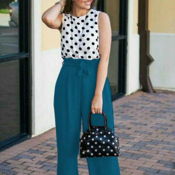 SM READYMADE GARMENT NEW HEAVY CREPE JUMPSUIT WESTERN D - Various Colours, Size :: S(36), M(38), L(40), XL(42), XXL(44).
