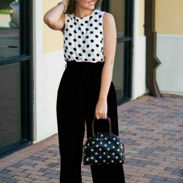 SM READYMADE GARMENT NEW HEAVY CREPE JUMPSUIT WESTERN D - Various Colours, Size :: S(36), M(38), L(40), XL(42), XXL(44).