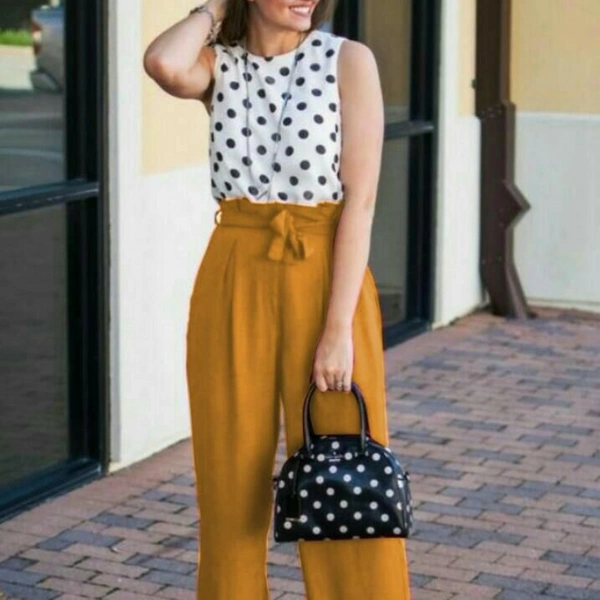 SM READYMADE GARMENT NEW HEAVY CREPE JUMPSUIT WESTERN D - Various Colours, Size :: S(36), M(38), L(40), XL(42), XXL(44).