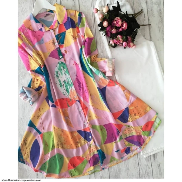 SM READYMADE GARMENT AMERICAN CREPE WESTERN WEAR A - Different Colours, Size - L-40,, XL-42XXL-44