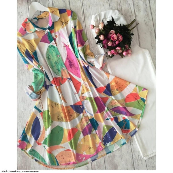 SM READYMADE GARMENT AMERICAN CREPE WESTERN WEAR A - Different Colours, Size - L-40,, XL-42XXL-44
