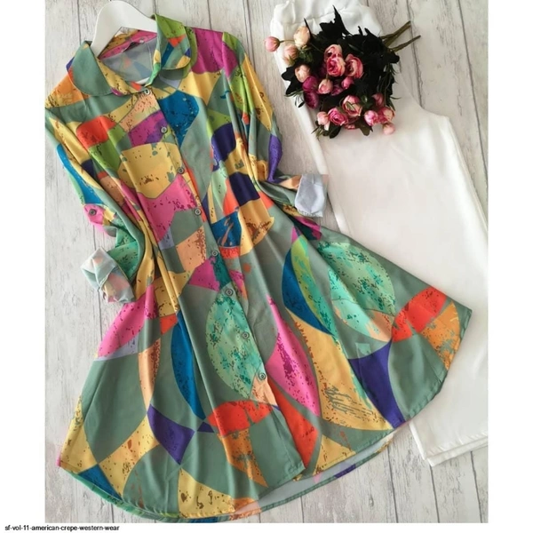 SM READYMADE GARMENT AMERICAN CREPE WESTERN WEAR A - Different Colours, Size - L-40,, XL-42XXL-44