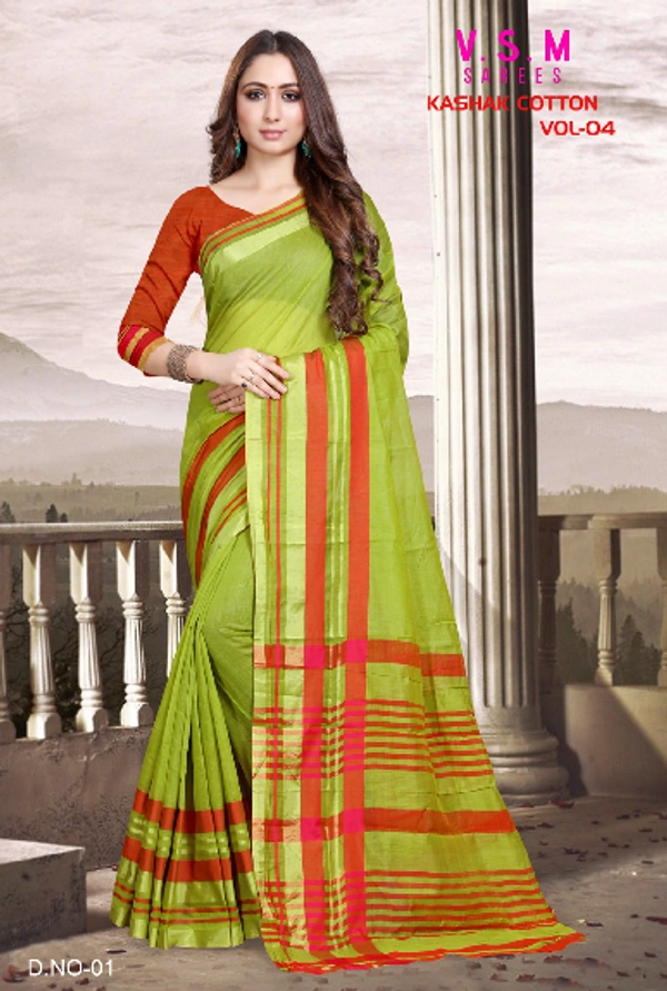 SM READYMADE GARMENT & V S M SAREES V S M SAREE KASHAK COTTON VOL 10 0