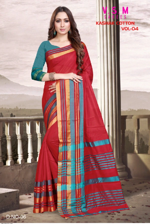 SM READYMADE GARMENT & V S M SAREES V S M SAREE KASHAK COTTON VOL 10 0
