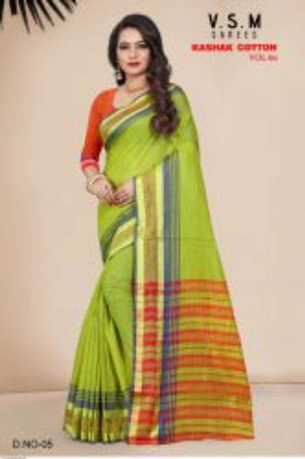 V S M SAREES V S M SAREE KASHAK COTTON VOL 10 0