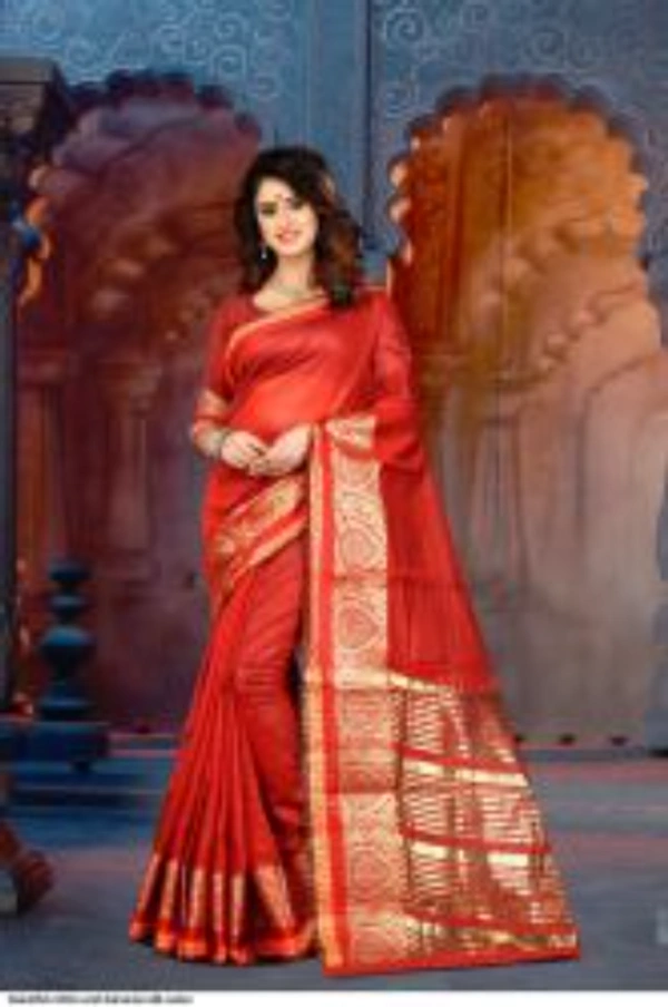 SM READYMADE GARMENT BEAUTIFUL COTTON AND BANARASI SILK SAREE