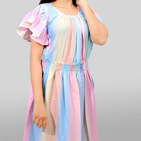 SM READYMADE GARMENT HEAVY CREPE WESTERN WEA - Multicolor, S(36),M(38), L(40), XL(42)