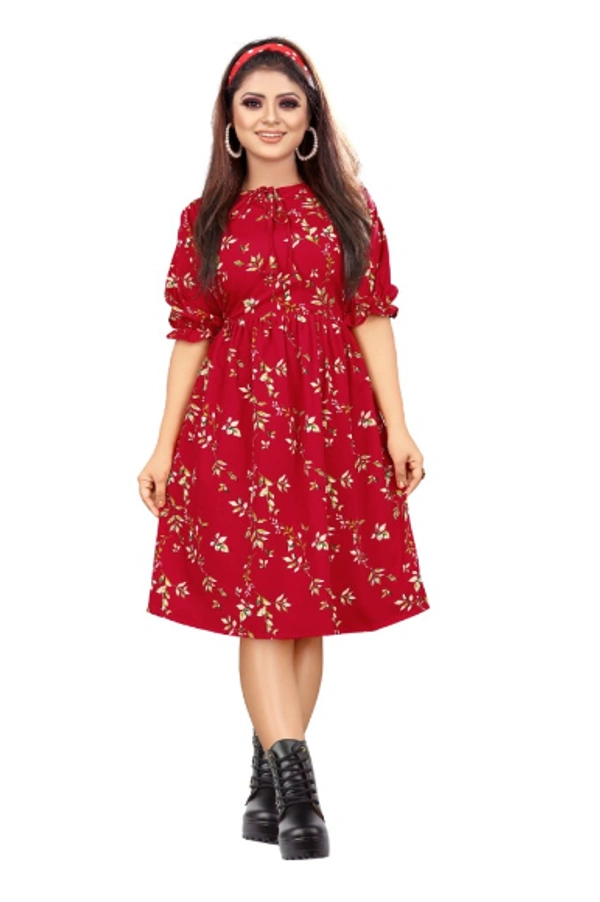 SM READYMADE GARMENT SUMMER WESTERN FROCK KURTI - S, M, L, XL, XXL, Red Yellow Navy Blue Light Blue, 01, 4499, 2048, 01