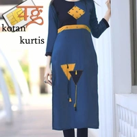 SM READYMADE GARMENT STRAIGHT FANCY TUSSELS KURTI  - 1, 1, Red, M (38)