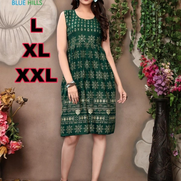 SM READYMADE GARMENT KNEE LENGTH FANCY KURTI - 1, 1, Grey, M (38)