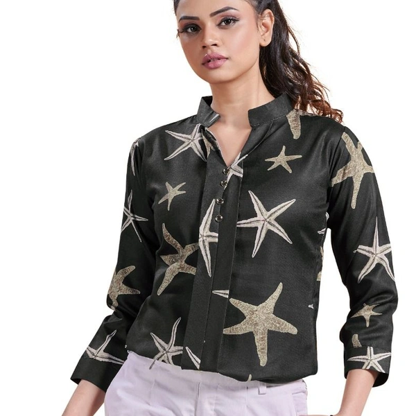 SM READYMADE GARMENT: HEAVY COTTON DESIGNER SHIRT A - 1, Bust Size :  L-40, White 2, 1