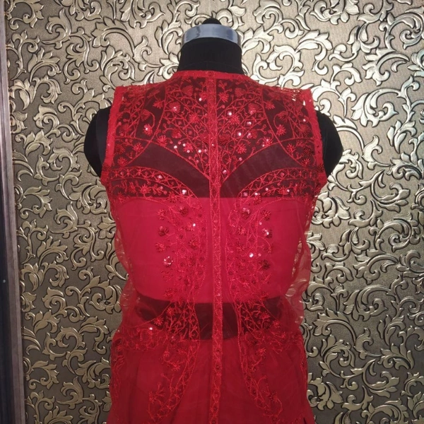 SM READYMADE GARMENT. AB 295 MADHURI MAROON SHARARA - Red, 01, 08, Size:- 36 38