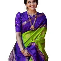 SM READYMADE GARMENT. IMPORTED COTTON SAREE - Green, 3325, 4999, 20, 1, 6