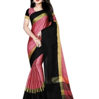 SM READYMADE GARMENT COTTON SILK SAREE - 5680, 7999, 20, 01, 12, Green & Pink