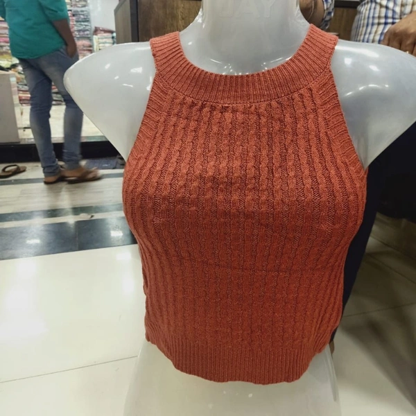 SM READYMADE GARMENT CROP TOPS VOL 1 COTTON TOP B - 1, 2, Red, 30 Bust