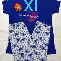 SM READYMADE GARMENT RITURAJ COTTON NIGHT WEAR A - 1, XL, Navy blue top & white Bottam