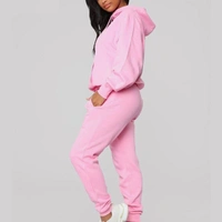 Plain Hoodie track suit - 2600, Pink, 04, SIZE	:	S  (FREE SIZE) (SUITABLE UP TO L)WAIST	:	26.0 - 34.0 (IN INCHES)BUST	:	26.0 - 36.0 (IN INCHES
