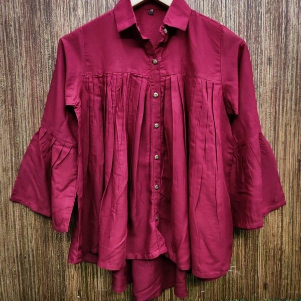 103 RAYON WESTERN TOP A - L (40), Red, 12