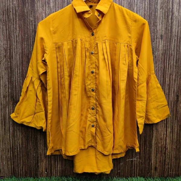 103 RAYON WESTERN TOP A - XL (42), Yellow, 12