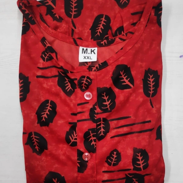 NEW DESIGN IMPORTED KURTI  - 1, XXL-44, Red
